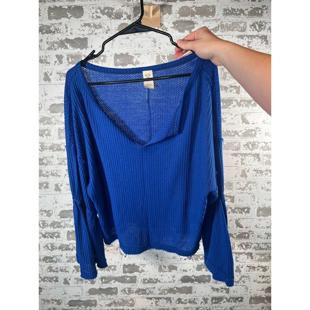 We the free | women bright cobalt blue top vneck